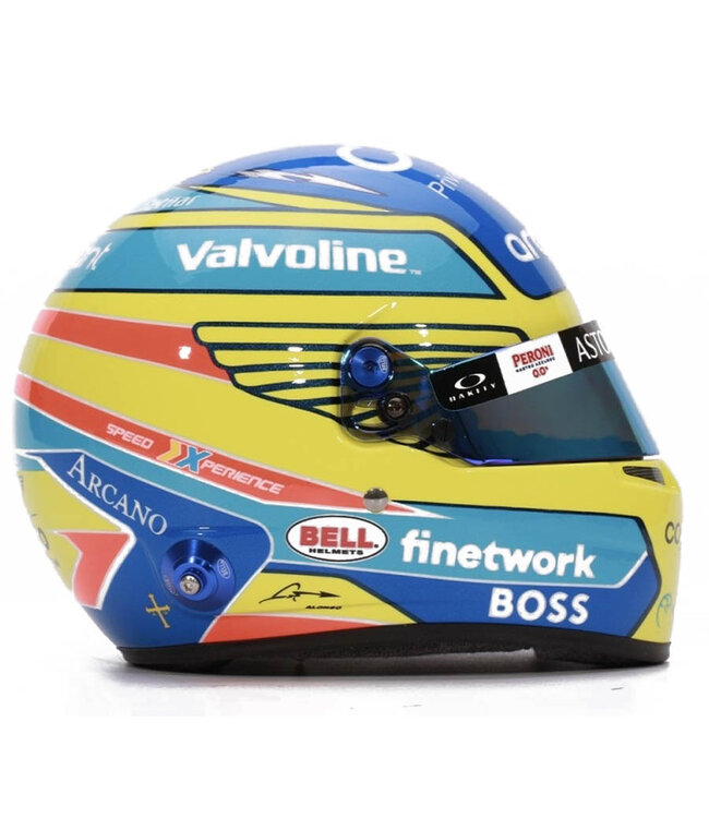 Aston Martin Cognizant F1 Team Fernando Alonso Helmet 2024  Scale 1:2