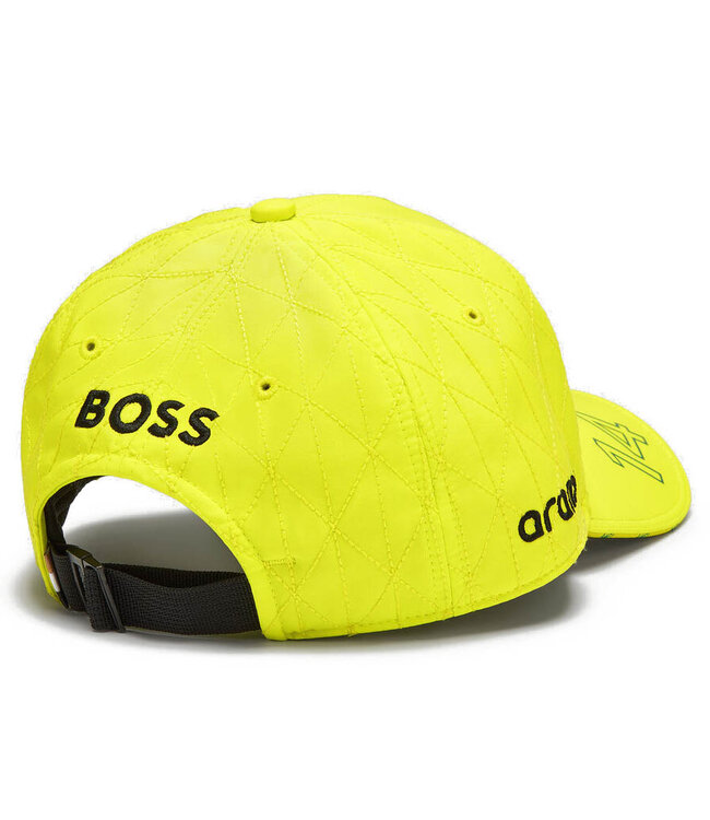 Aston Martin Cognizant F1 Team Adult Alonso Drivers Baseball Cap Lime - Collection 2024