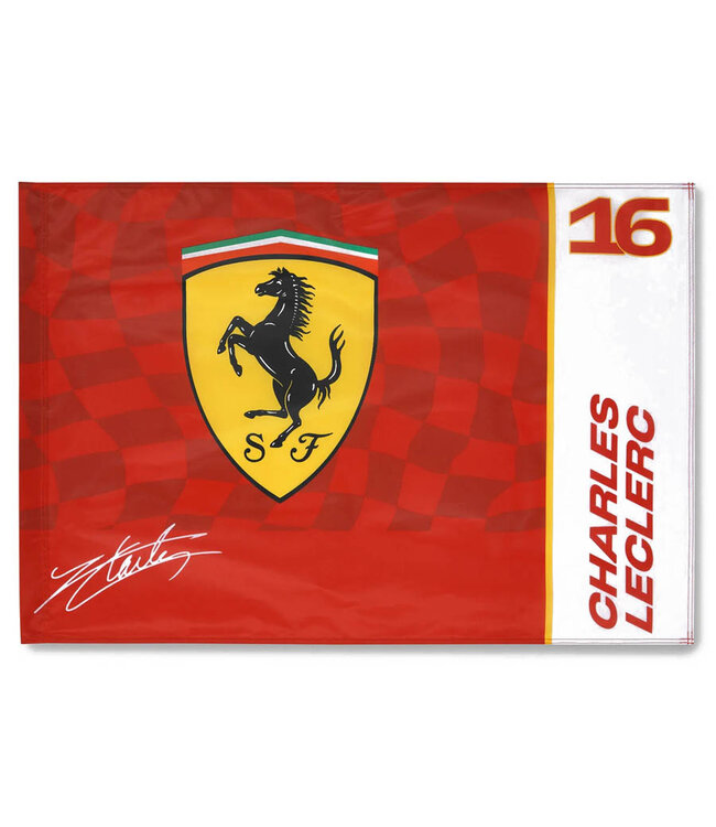 Scuderia  Ferrari  Charles Leclerc #16 Fan Flag - Collection 2024