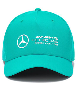 Mercedes AMG Petronas F1 Team 2024 Adult Logo Baseball Cap Ultra Teal