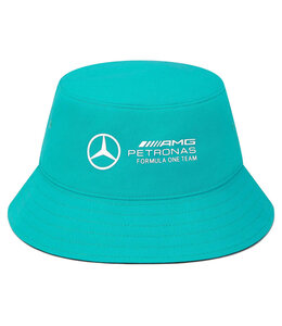 Mercedes AMG Petronas F1 Team 2024 Adult Logo Bucket Hat Ultra Teal