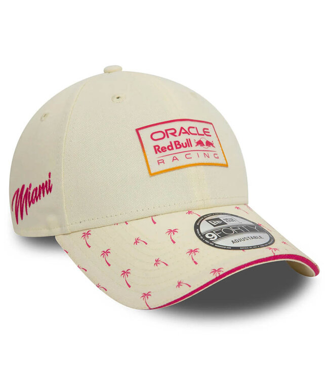 Oracle Red Bull  Racing F1 Team GP Miami Off White Team Baseball Cap Adult - Collection 2024