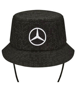 Mercedes AMG Petronas F1 Team 2024 Adult Logo Bucket Hat Black