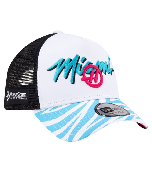 Haas F1 Team GP Miami Team Baseball Cap White Adult - Collection 2024