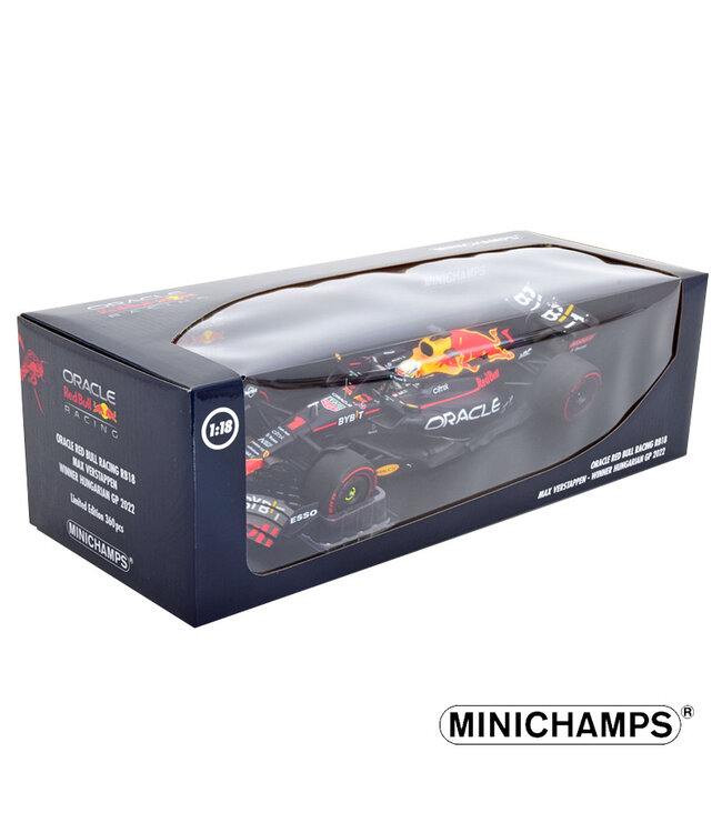 Oracle Red Bull  Racing F1 Team Oracle RB18 2022 -  M. Verstappen #1 Winner Hungarian GP Hungaroring 2022