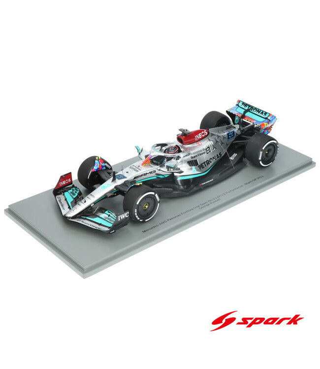 Mercedes AMG Petronas F1 Team F1 W13E 2022 George Russell #63 Miami GP