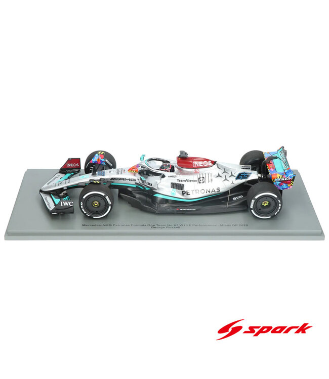 Mercedes AMG Petronas F1 Team F1 W13E 2022 George Russell #63 Miami GP