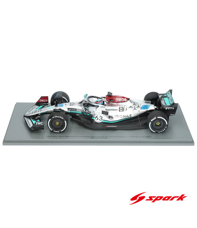 Mercedes AMG Petronas F1 Team F1 W13E 2022 George Russell #63 Belgium GP