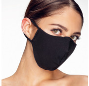 Street Wear Mask Washable Mask Black - Made in EU no microplastics