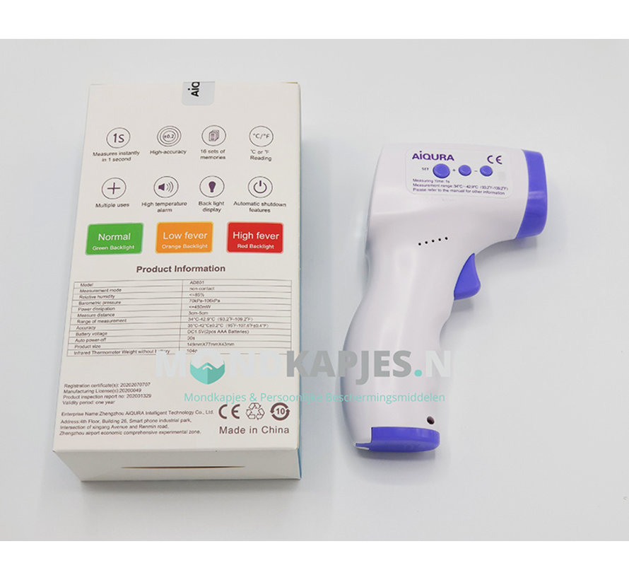 AIQURA Infrared Forehead Thermometer AD801