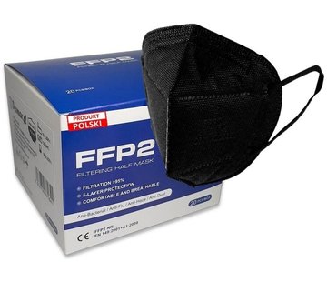 NOBRAA FFP2 Masks | Black | EU made | 20x