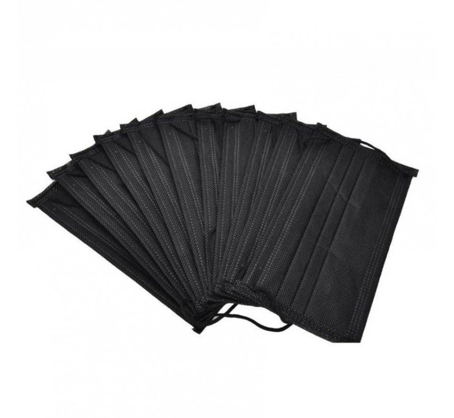 10 pieces of black IIR Medical face masks produced in Europe