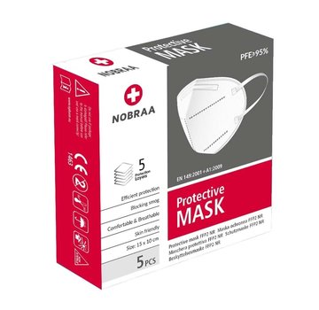 Nobraa FFP2 N95 masks | White | Made in EU