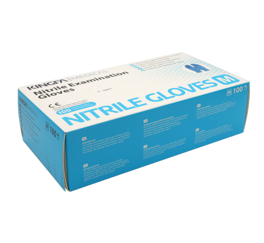 100 Medical nitrile examination gloves | Kingfa KS-ST RT021