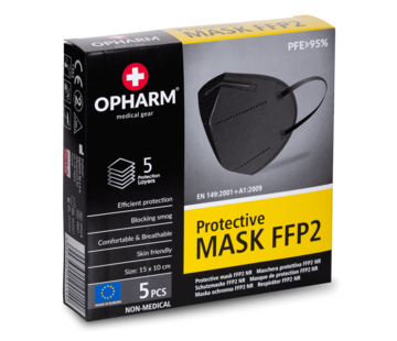 Nobraa FFP2 N95 masker | Zwart | Made in EU