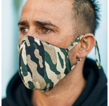 Street Wear Mask Washable Facemask |  Camo | 1x