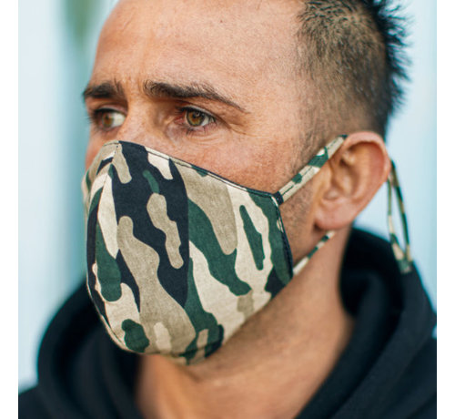 Street Wear Mask Washable Facemask |  Camo  | Streetwear M03 | Soft Cotton | Single pack