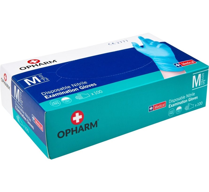 Opharm gloves nitrile blue  size S/M/L/XL