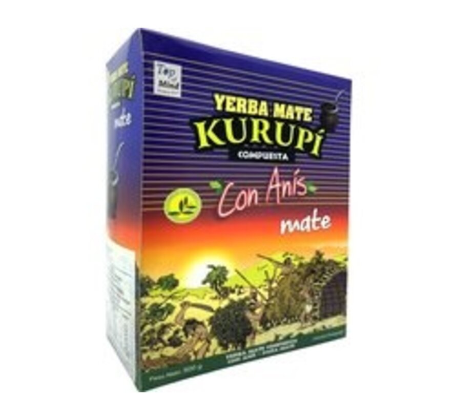 Yerba Mate Kurupí Con Anis 500g