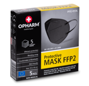 Nobraa 20 medische FFP2 N95 maskers | Zwart | Made in EU