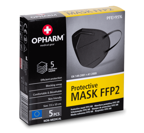 Nobraa 20 Medical FFP2 N95 masks | Black | Made in EU