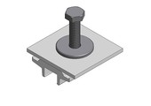 Van der Valk 774223 Alu. micro-omvormer klem (klemsysteem)