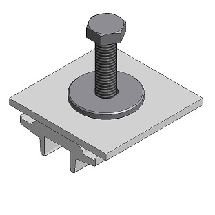 Van der Valk 774223 Alu. micro-omvormer klem (klemsysteem)
