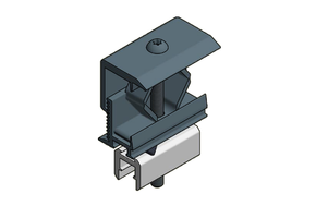 Van der Valk 721552ZW Eindklem alu50 M6x80-T30 h=28-50mm zwart