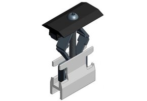 Van der Valk 721550ZW Geanod. paneelklem alu 50-T30 ZW