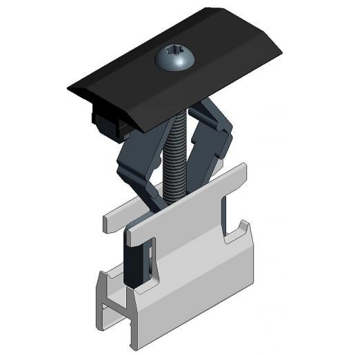 Van der Valk 721550ZW Geanod. paneelklem alu 50-T30 ZW