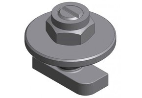 Van der Valk 774221 Rvs. hamerkop M8x20 met ring en borgmoer