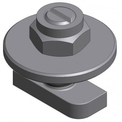 Van der Valk 774221 Rvs. hamerkop M8x20 met ring en borgmoer