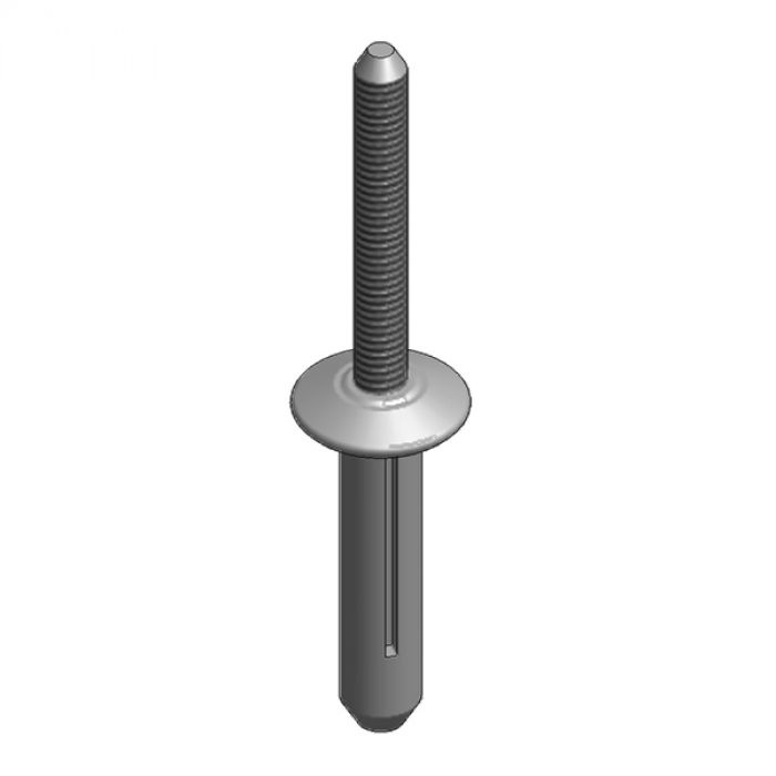 Van der Valk 779223 Alu. popnagel 6,3x23,4 mm neopreen ring