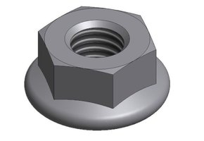 Van der Valk 774006 Rvs. kraagkartelmoer M8 gecoat