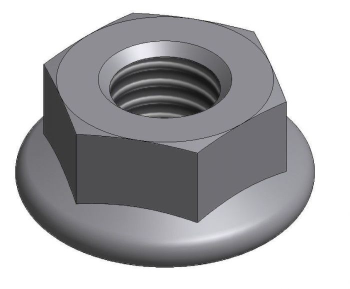 Van der Valk 774006 Rvs. kraagkartelmoer M8 gecoat