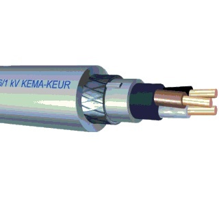 Installatiekabel YMVKAS voor in de grond 4 aderig 6m2 per meter