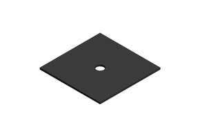 Van der Valk 779220 Rubber plaatje 40x40x1 mm