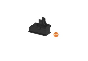 ClickFit Evo 100-8060-B Eind kap montage rail Zwart