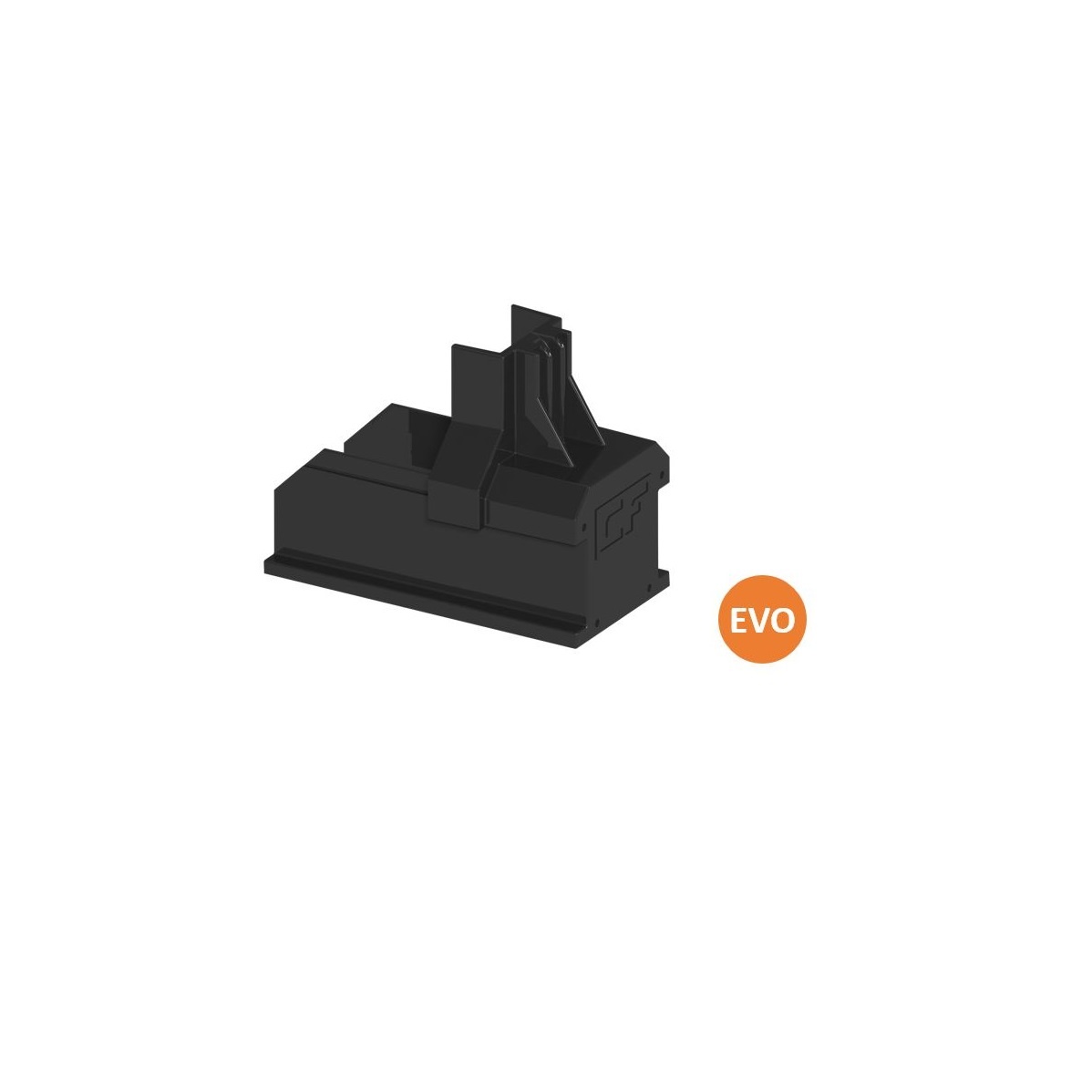 ClickFit Evo 100-8060-B Eindkap montage rail Zwart