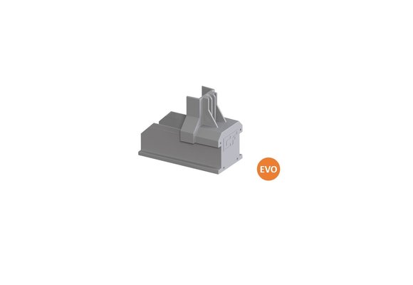 ClickFit Evo 100-8060 Eindkap montage rail grijs
