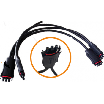 APS AC verbindkabel + Y-connectors per 4m t.b.v. YC600/QS1/DS3 per omvormer 1 connector
