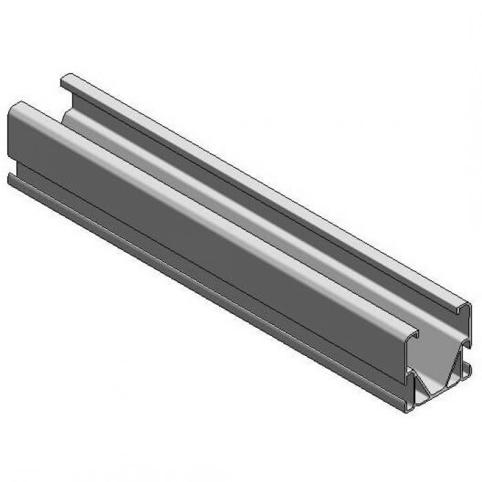 Van der Valk 701701220 Basis profiel SIDE voor INLEGGEN en KLEMMEN, lengte 1220mm, ALUMINIUM