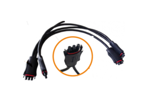 APS AC verbindkabel + Y-connectors per 2 m t.b.v. YC600/QS1/DS3 per omvormer 1 connector