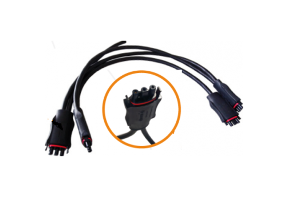 APS AC verbindkabel + Y-connectors per 2 m t.b.v. YC600/QS1/DS3 per omvormer 1 connector