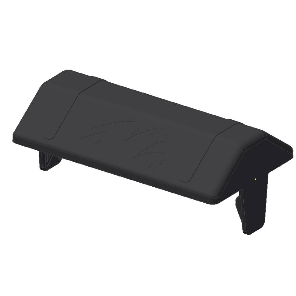 Van der Valk 739006 Kunststof Afdekkapje tussenklem Zwart