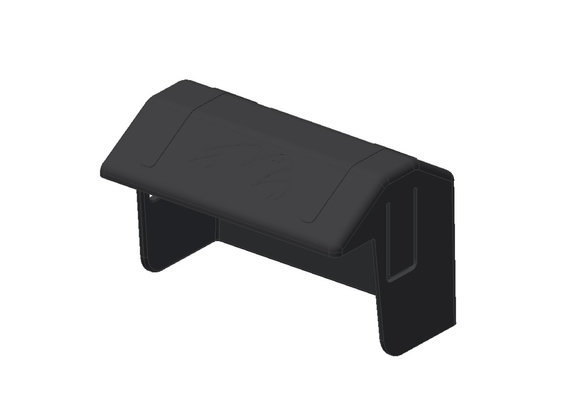 Van der Valk 739007 Kunststof Afdekkapje eindklem Zwart