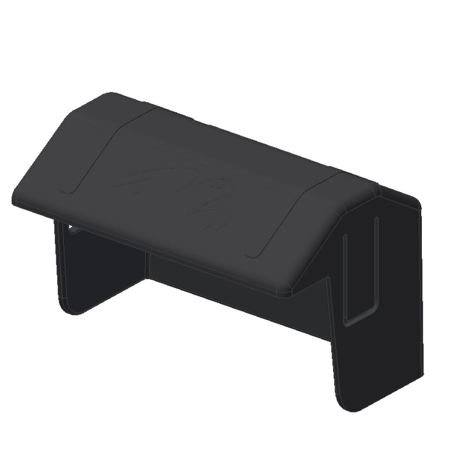 Van der Valk 739007 Kunststof Afdekkapje eindklem Zwart