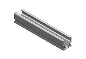 Van der Valk 701703520 Basis profiel SIDE voor INLEGGEN en KLEMMEN, lengte 3520mm, ALUMINIUM