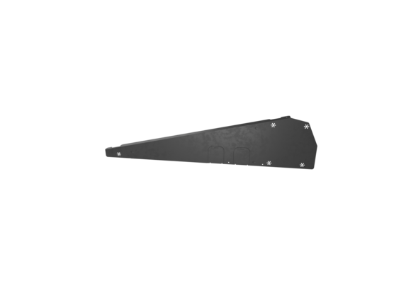 Flatfix Fusion 100-7225B Winddeflector rechts zwart