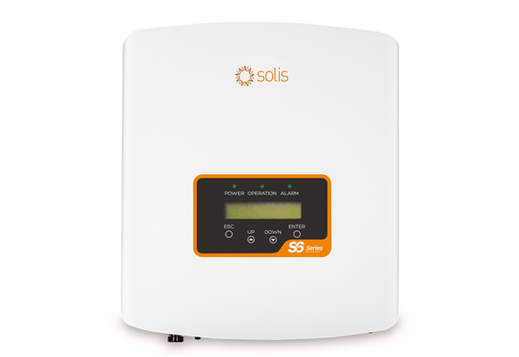 Solis mini 2500-S6, Enkelfase, 1 MPPT, excl. WIFI GPRS ETHERNET